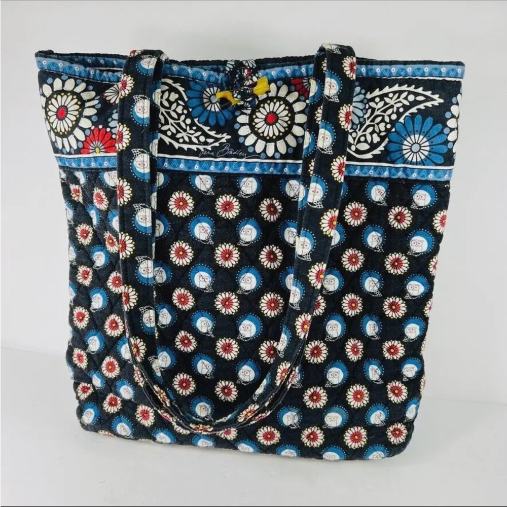 Vera Bradley Night Owl Retired Paisley Quilted Shoulder Bag Purse Tote